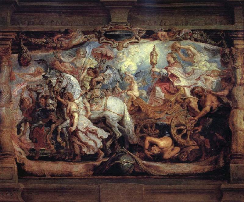 Peter Paul Rubens Triumph of Curch over Fury,Discord,and Hate Sweden oil painting art